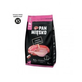 mangime PAN MIĘSKO XS Carne di vitello 9 kg