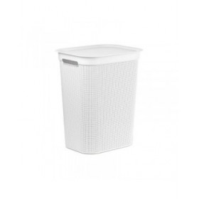 Cesto per i Panni Rotho Brisen Bianco 50 L Plastica