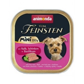 Cibo umido Animonda Vom Feinsten Adult Mini Veal, ham and basil Carne di vitello 100 g