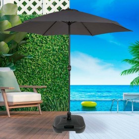 Base per Ombrellone Aktive 44,5 x 12,5 x 44,5 cm Nero Plastica