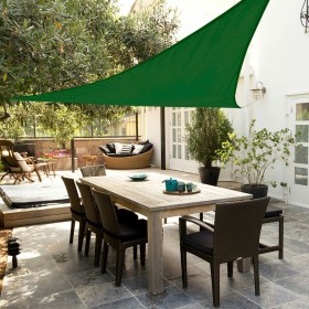 Vele parasole Aktive Triangolare Verde 500 x 0,5 x 500 cm (4 Unità)