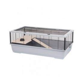 Gabbia INTER-ZOO Bernie Wood grey Legno Metallo Plastica 100 x 39 x 54 cm