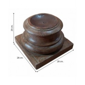 Candelabro Alexandra House Living Marrone Acacia Legno di mango 28 x 20 x 28 cm