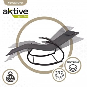Lettino Aktive 172 x 75 x 53 cm Nero