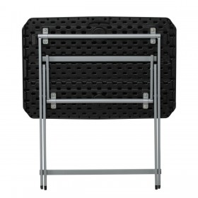 Tavolo aggiuntivo Lifetime Nero 75 x 66 x 50,5 cm Acciaio Plastica