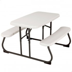 Tavolo per Bambini Lifetime Crema Pieghevole Picnic 82,5 x 53,5 x 90 cm Acciaio Plastica