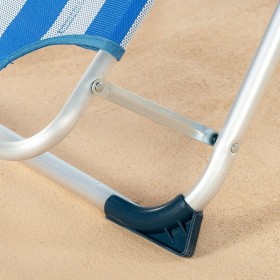 Lettino reclinabile Aktive A strisce 153 x 33 x 47 cm