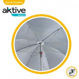 Ombrellone Aktive Azzurro Poliestere 200 x 194,5 x 200 cm (6 Unità)