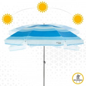 Ombrellone Aktive Azzurro Poliestere 200 x 194,5 x 200 cm (6 Unità)