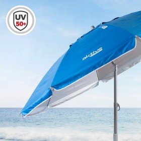 Ombrellone Aktive Azzurro Poliestere Alluminio 200 x 205 x 200 cm (6 Unità)