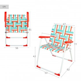 Sedia da Spiaggia Aktive 47 x 77 x 62 cm