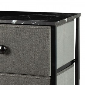 Cassettiera Max Home Grigio Marmo 80 x 62 x 30 cm