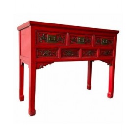 Ingresso con Cassetti Alexandra House Living Rosso 49 x 90 x 120 cm