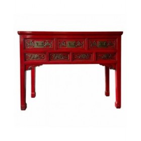 Ingresso con Cassetti Alexandra House Living Rosso 49 x 90 x 120 cm