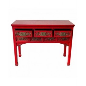 Ingresso con Cassetti Alexandra House Living Rosso 49 x 90 x 120 cm