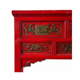 Ingresso con Cassetti Alexandra House Living Rosso 49 x 90 x 120 cm