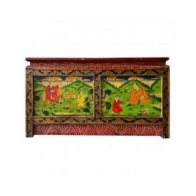 Cassettiera multiuso Alexandra House Living Rosso Legno Legno di olmo 38 x 43 x 78 cm