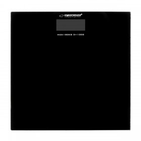 Bilancia Digitale da Bagno Esperanza EBS002K Nero Vetro Vetro Temperato Vetro temperato 180 kg