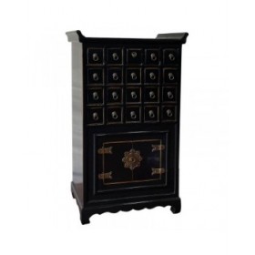 Credenza Alexandra House Living Nero Legno Legno di olmo 32 x 98 x 55 cm