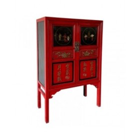 Armadio Alexandra House Living Rosso Legno Legno di olmo 40 x 150 x 100 cm