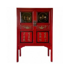 Armadio Alexandra House Living Rosso Legno Legno di olmo 40 x 150 x 100 cm
