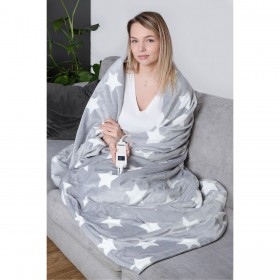 Coperta Elettrica N'oveen EB651                           180 x 130 cm Grigio Stelle