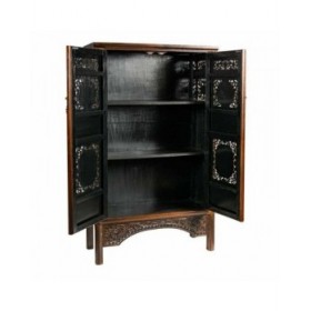 Armadio Alexandra House Living Marrone Legno Legno di olmo 40 x 160 x 95 cm Orientale 2 Mensole