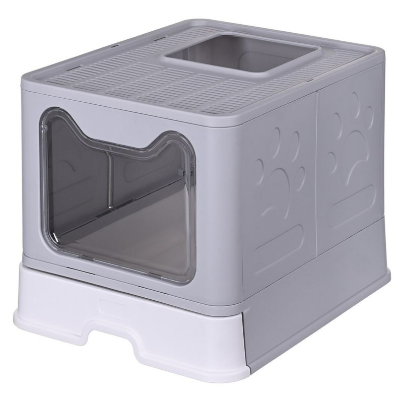 Lettiera per Gatti Diamentiq Yoko Bianco Grigio Plastica