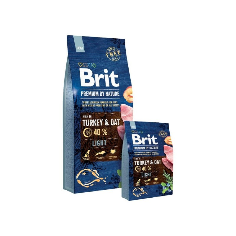 mangime Brit Premium by Nature Ligh Mela Pollo Tacchino Mais 15 kg
