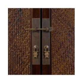 Armadio Alexandra House Living Marrone Rattan MDF Legno di olmo 40 x 130 x 100 cm
