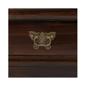 Armadio Alexandra House Living Marrone Rattan MDF Legno di olmo 40 x 130 x 100 cm