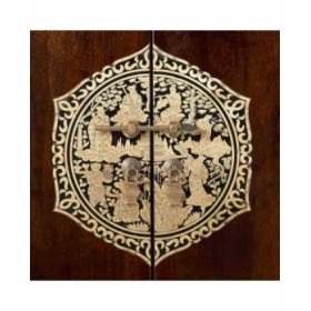 Armadio Alexandra House Living Marrone MDF Legno di olmo 47 x 170 x 105 cm