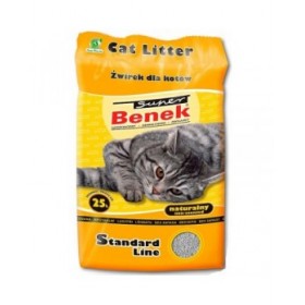 Sabbia per Gatti Super Benek Compact Natural Grigio 25 L