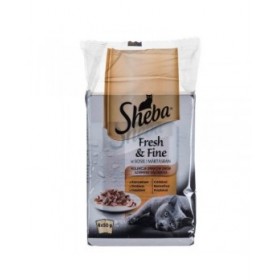 Cibo per gatti Sheba Fresh & Fine Pollo Tacchino Uccelli 300 g