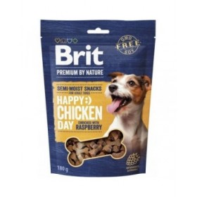 Snack per Cani Brit Premium Dog Snack Chicken with Raspberry Pollo 180 g
