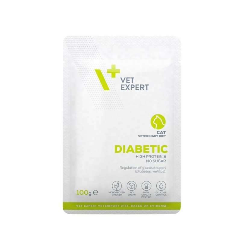 Cibo per gatti VETEXPERT Diabetic Cat Pollo 100 g