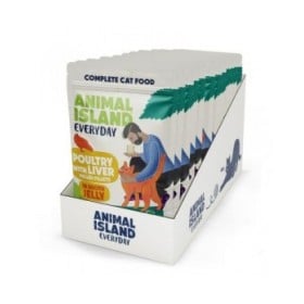 Cibo per gatti ANIMAL ISLAND Everyday Poultry and liver in jelly 12 x 85 g