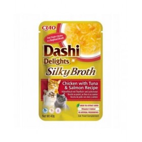 Spuntino per Cat Inaba Dashi Delights Silky Broth Pollo 40 g