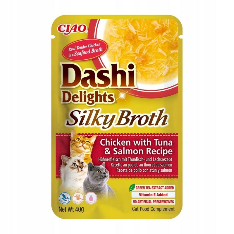 Spuntino per Cat Inaba Dashi Delights Silky Broth Pollo 40 g