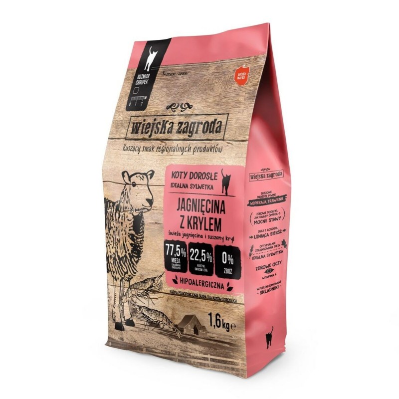 mangime WIEJSKA ZAGRODA Lamb with krill Agnello 400 g