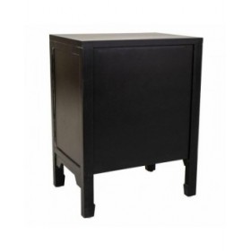 Comodino Alexandra House Living Nero 36 x 65 x 50 cm
