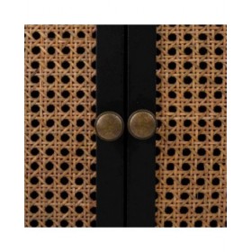 Comodino Alexandra House Living Nero 36 x 65 x 50 cm