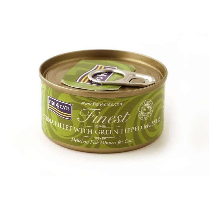 Cibo per gatti FISH4DOGS FISH4CATS Tuna fillet with green lipped mussel Pesce 70 g