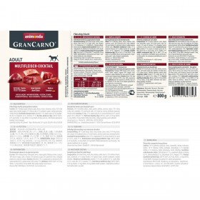 Cibo umido Animonda GranCarno Pollo Tacchino Carne Carne di vitello 800 g