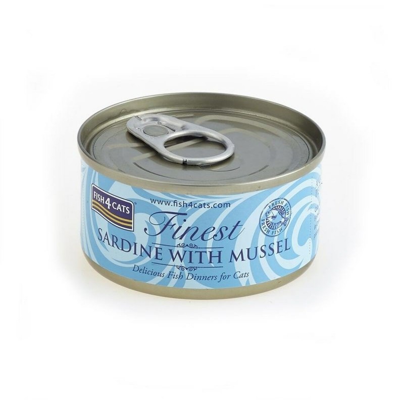 Cibo per gatti FISH4DOGS FISH4CATS Sardine with mussel Pesce 70 g