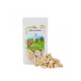 Mangime per Conigli Factoryherbs Freeze-dried banana Cincillà Cavia Criceto Ratto Mouse Roditori Uccelli
