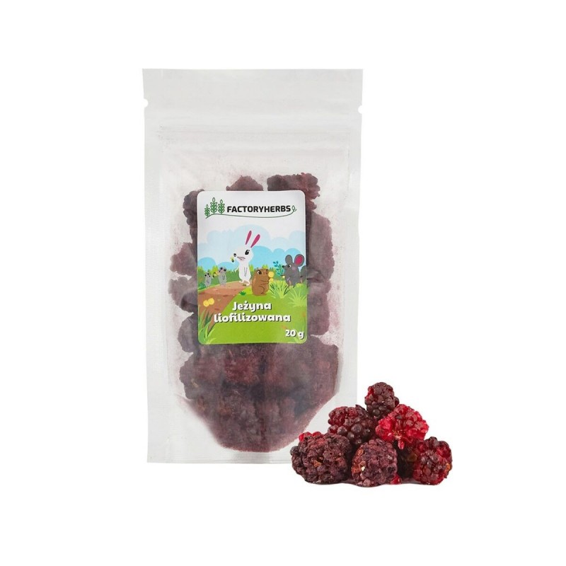 Mangime per Conigli Factoryherbs Freeze-dried blackberry Cincillà Cavia Criceto Ratto Mouse Roditori Uccelli