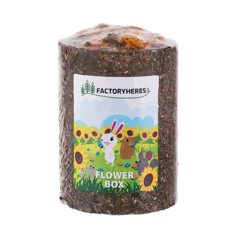 Mangime per Conigli Factoryherbs Flower Box Cincillà Tartaruga Roditori Parrocchetto ondulato Canarino Uccelli