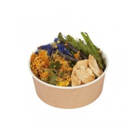 Mangime per Conigli Factoryherbs Lunch Box Cincillà Tartaruga Roditori Parrocchetto ondulato Canarino Uccelli 80 g