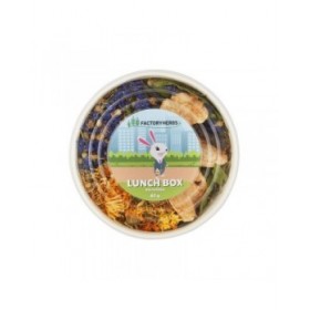 Mangime per Conigli Factoryherbs Lunch Box Cincillà Tartaruga Roditori Parrocchetto ondulato Canarino Uccelli 80 g